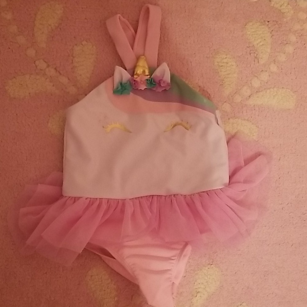 Toddler Girls Unicorn Swimsuit 4T